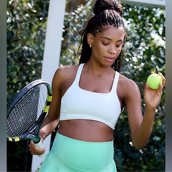 Free People Movement x HATCH Never Better Maternity Bra Small Square Neck White - Picture 1 of 7